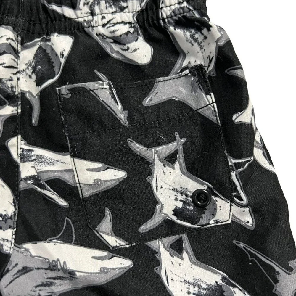 Children's Place 12-18m Shark Rashguard & Swim Trunks Set